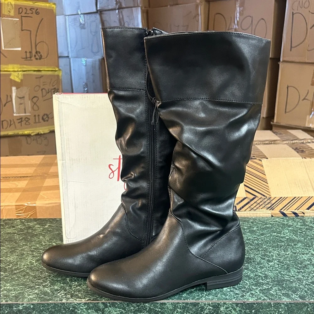Style & Co. Black Over the Knee Boots